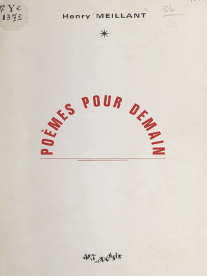 cover image of Poèmes pour demain